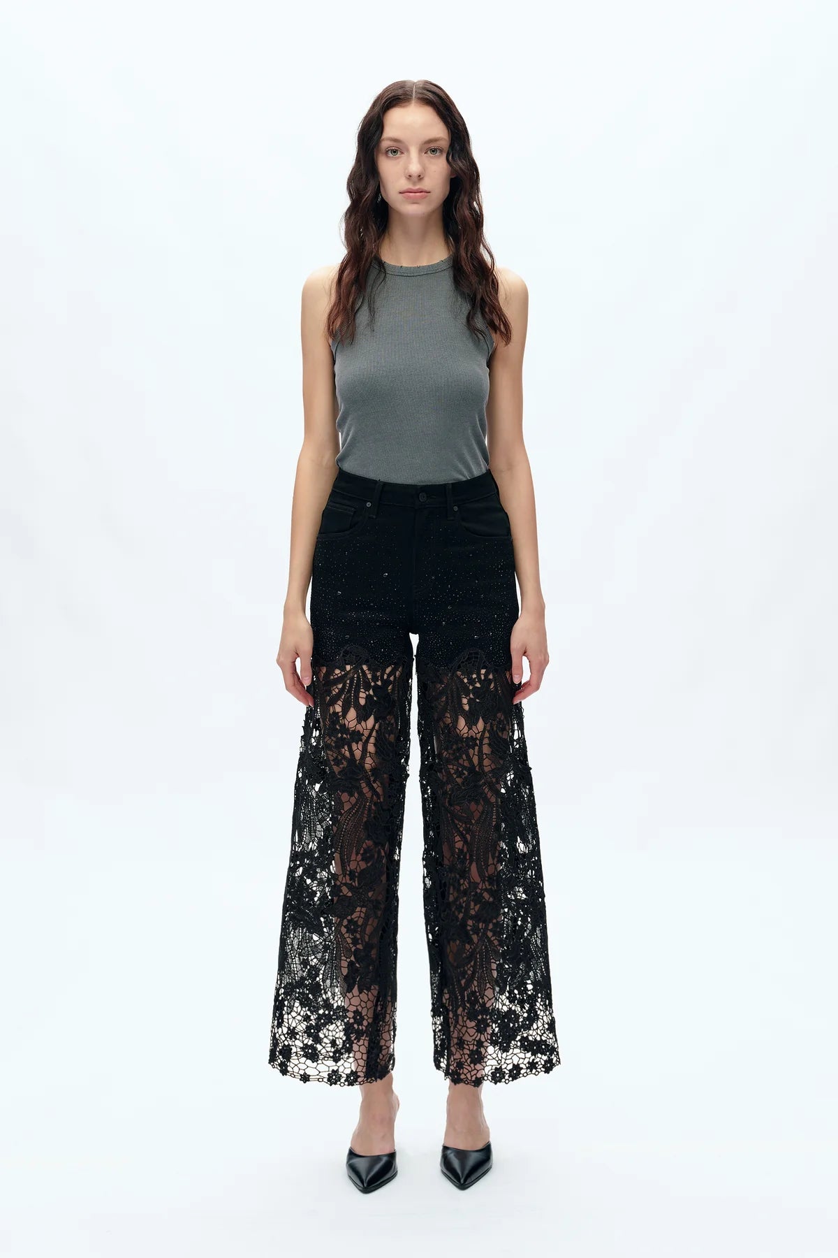 Frica Wide Leg Jean Black