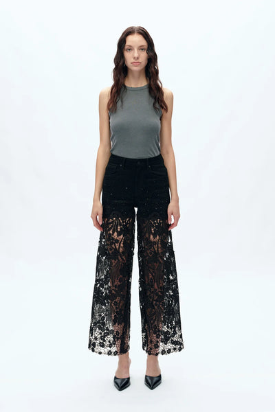 Frica Wide Leg Jean Black
