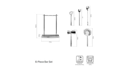 Hammered Bar Tool Set 6pc