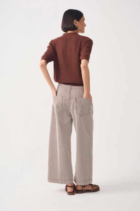 Olivia Twill Pant Brown