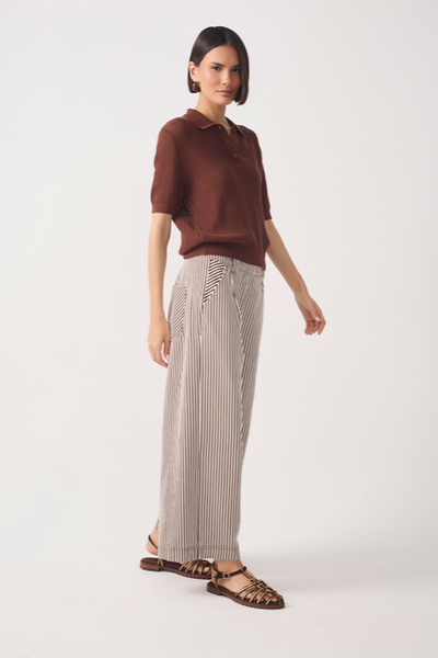 Olivia Twill Pant Brown