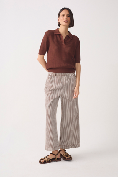 Olivia Twill Pant Brown