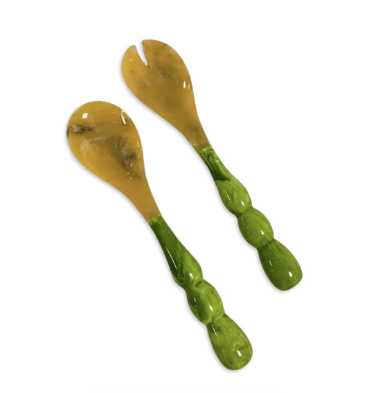 Rio Bubble Salad Servers Green