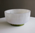 Resin Rio Large Bowl with Base White and Green