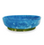 Resin Rio Large Oval Bowl with Base Blue and Green