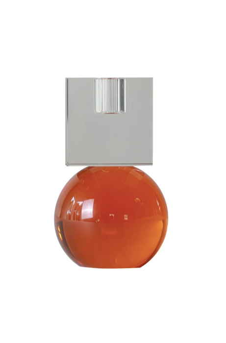 Goretti Candle Holders Clear Amber