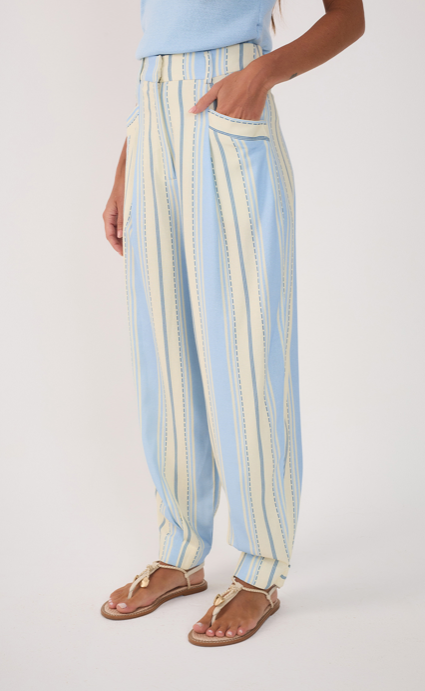 Fina Pant Print Blue