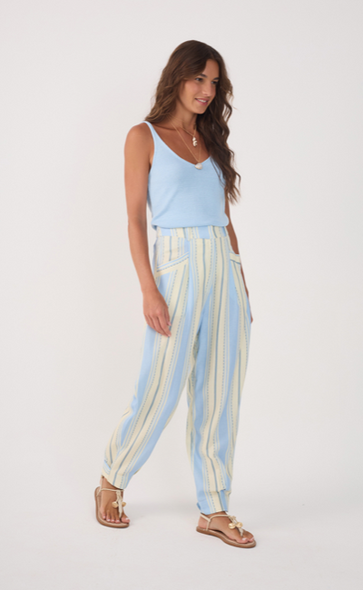 Fina Pant Print Blue