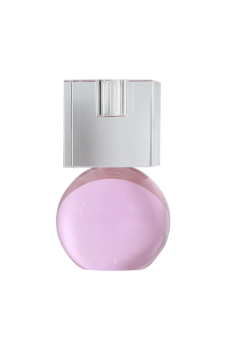 Goretti Candle Holders Clear Pink