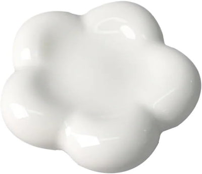 Ceramic flower Shaped Dish White