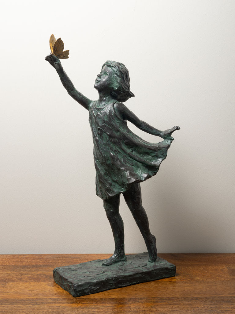 Resin Girl with Butterfly