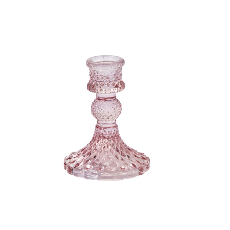 Gillian Candlestick Pink Small