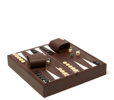 Fallon 4 in 1 Games Set Brown