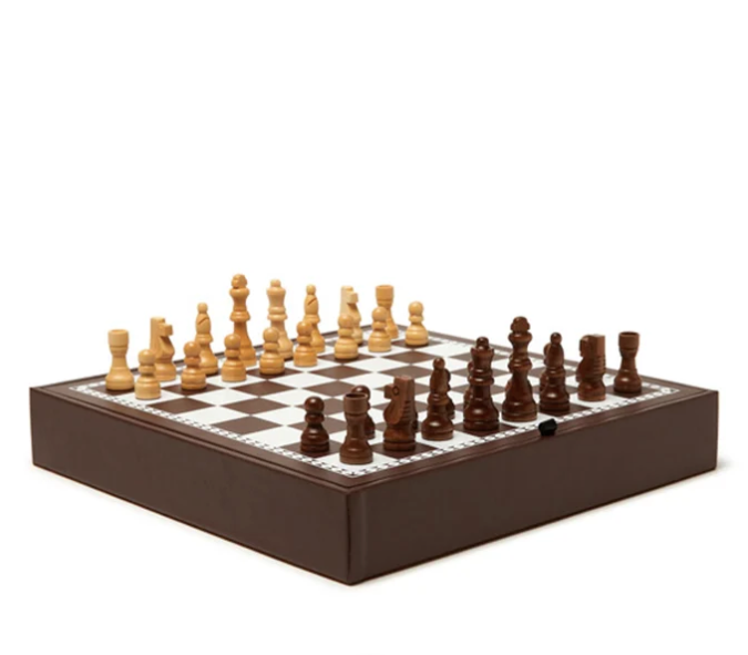 Fallon 4 in 1 Games Set Brown