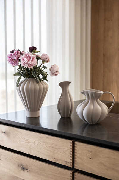 Evelyn Ceramic Vase Sand