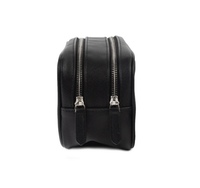 Corie Double Zip Cosmetic Case Black