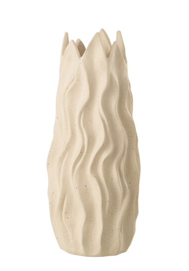 Vase Ivy Cer Beige L