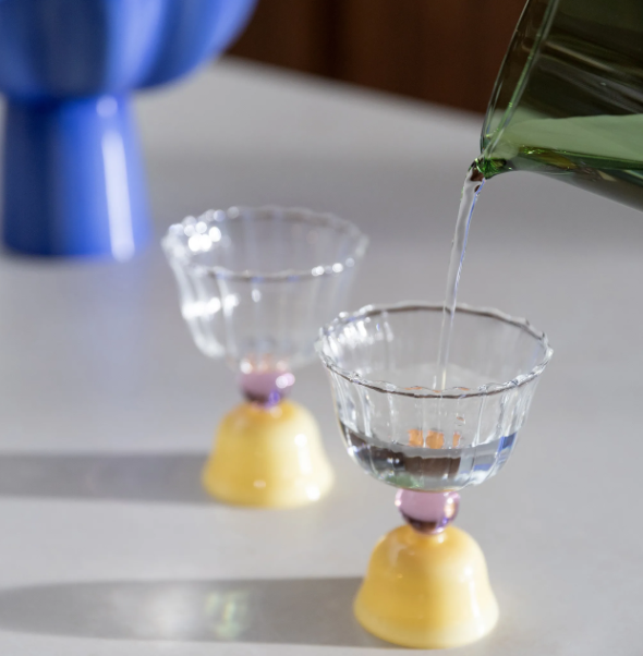 Glass tulip caramel