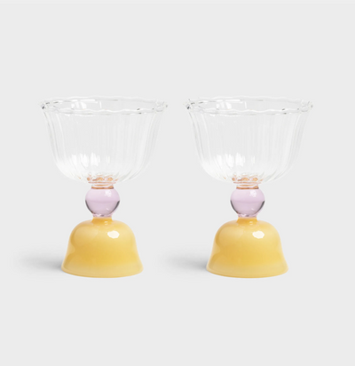 Glass tulip caramel