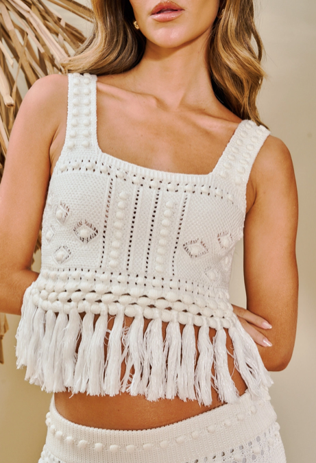 Camila Top Off White