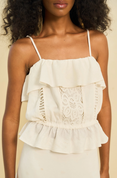 Jazmin Top Off White