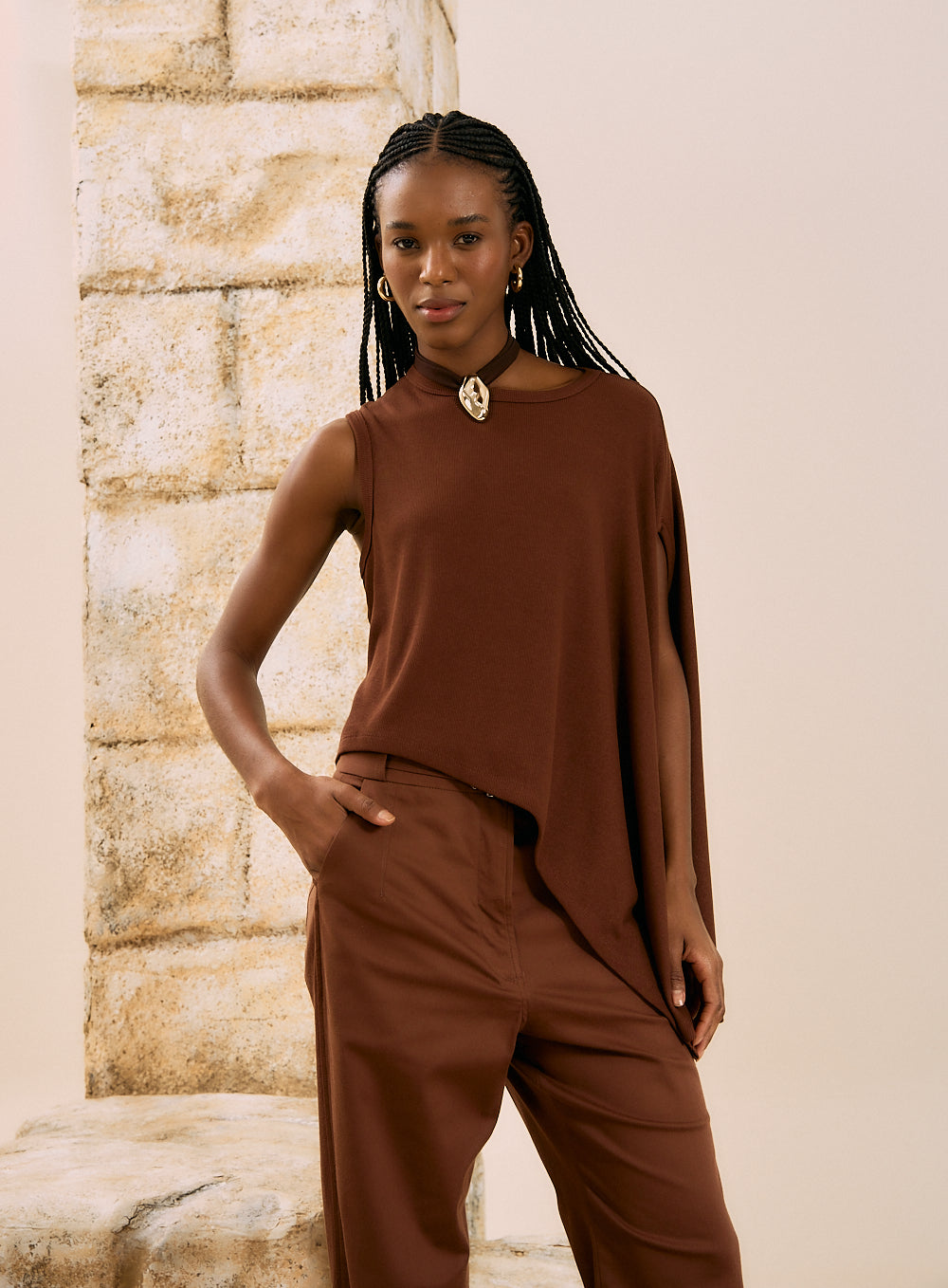 Ayse Blouse Brown