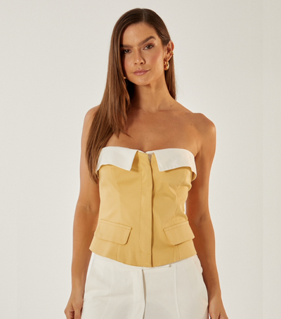 Ellis Top Beige