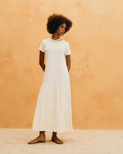 Dagne Dress Off White
