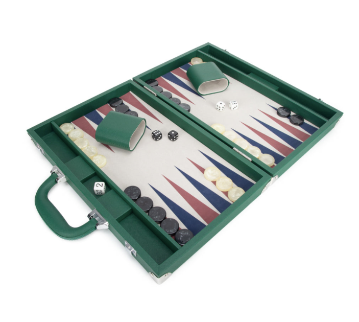 Rowan Backgammon Game Hunter Green