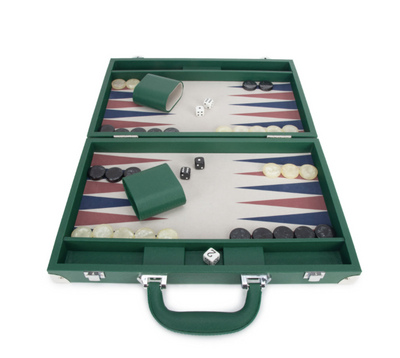 Rowan Backgammon Game Hunter Green