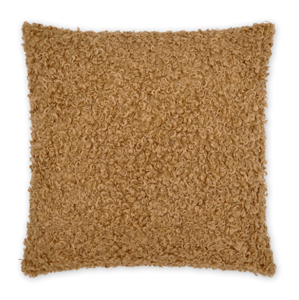Lambsy Square Camel  Feather Down Fill 24x24