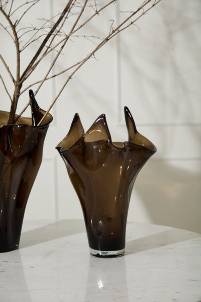 Peaked Glass Vase