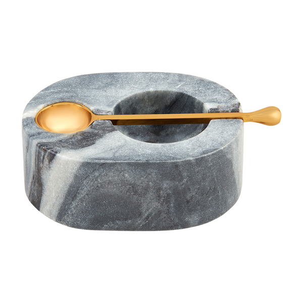 Marble Salt Cellar Black