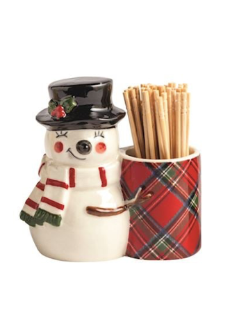 Tartan Toothpick Holder