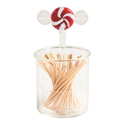 Christmas Tree Glass Toothpick Holder