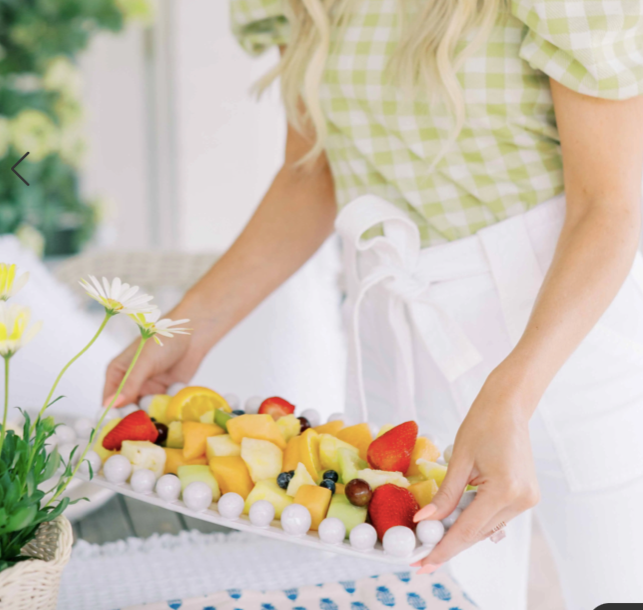 Raised Dot Long Platter