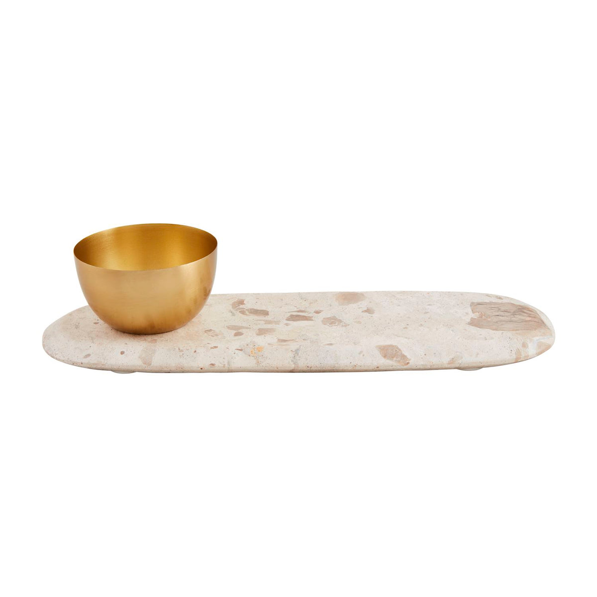 Tan Marble Tray Tidbit Set