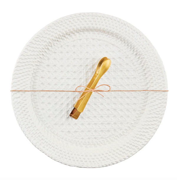 Woven Stoneware Platter