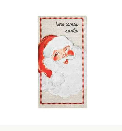 Guest Napkin Santa Face