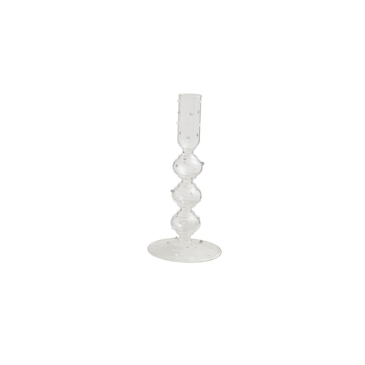 Dotted Glass Candlestick