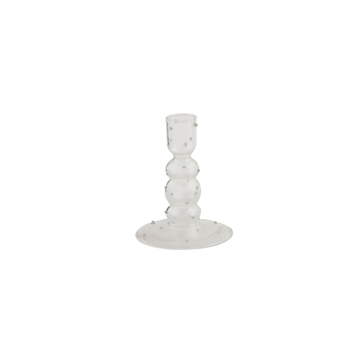 Dotted Glass Candlestick