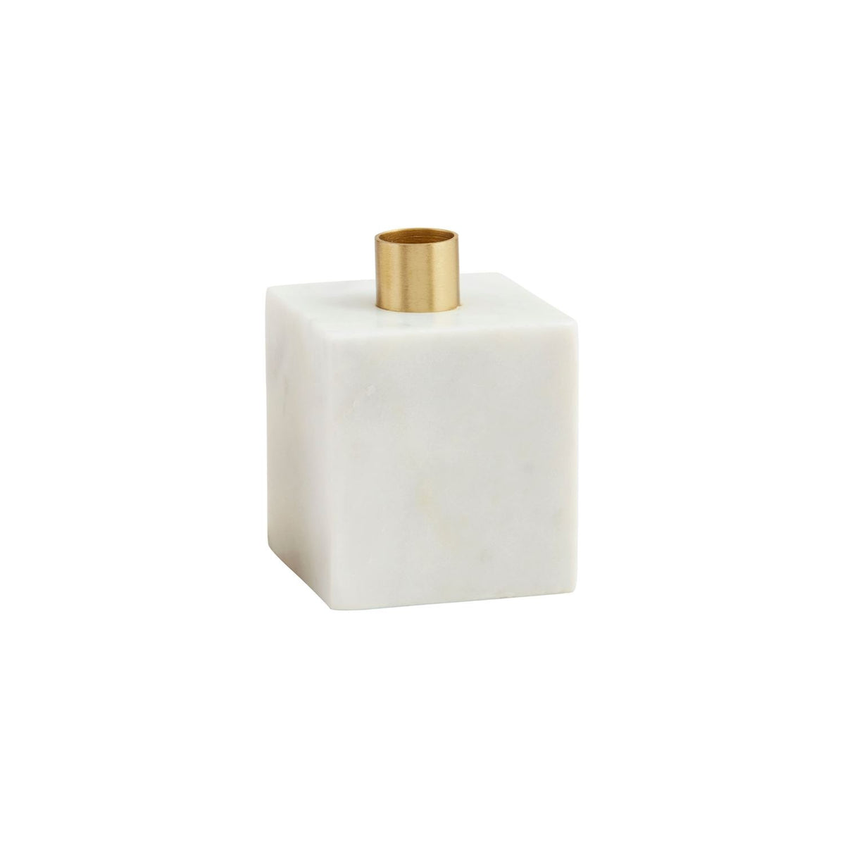 White Marble Taper Holder