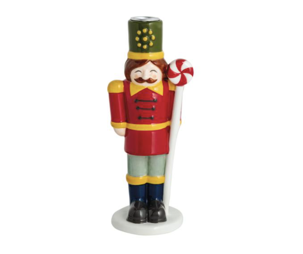 Nutcracker Taper Holder Red L