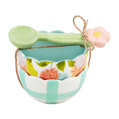 Blue Floral Fruit Tid Bit