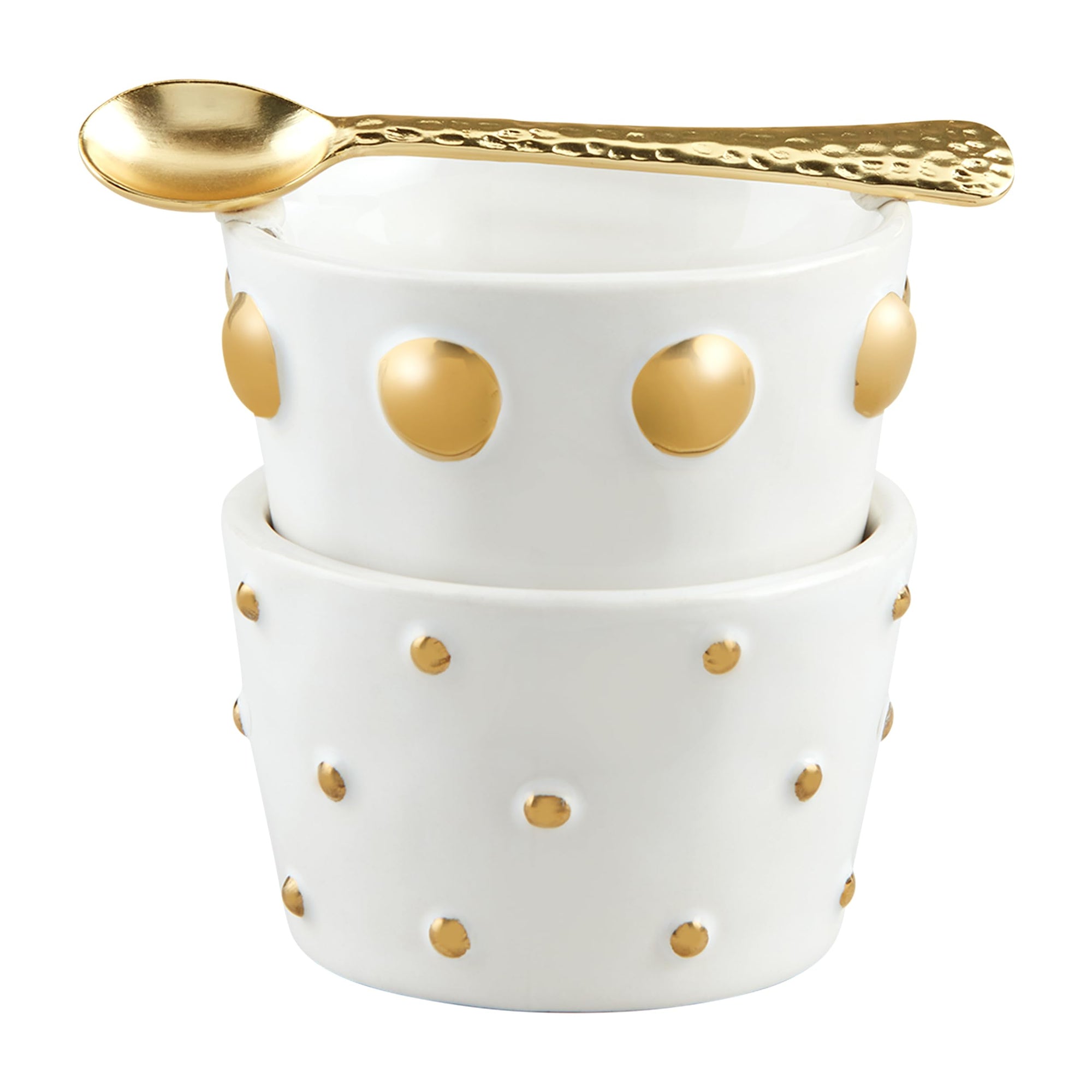 Gold Dot Ceramic Set Tidbit