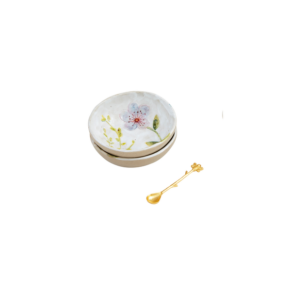 Flower Dipping Tidbit Set Blue