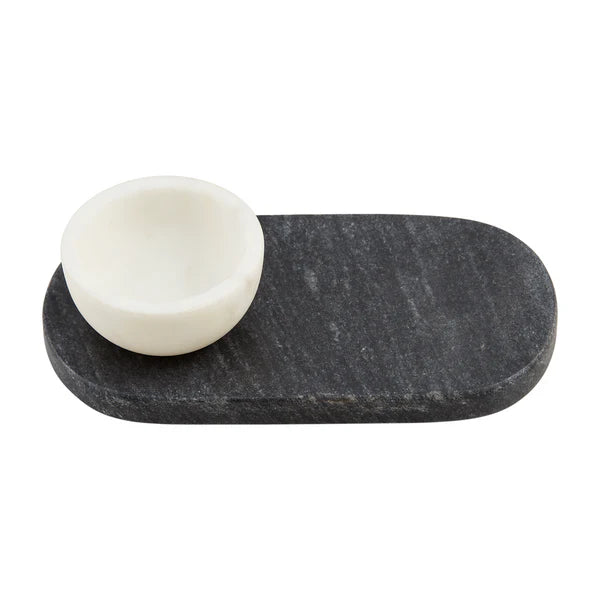 Black Marble Dip Tray