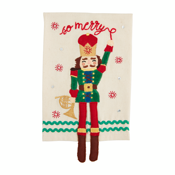 So Merry Nutcracker Dangle Leg Towel