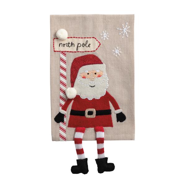 Santa Dangle Leg Towel