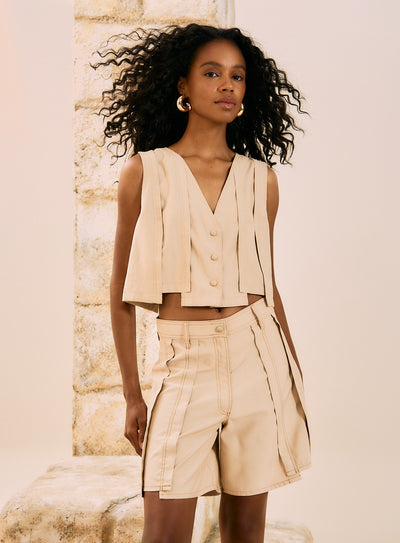 Esra Bermuda Beige